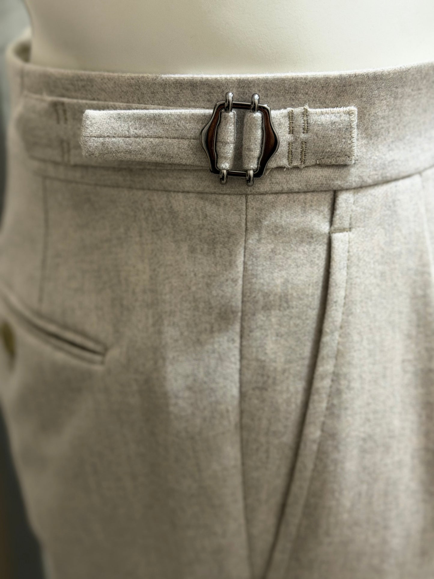 grey flannel trousers VBC