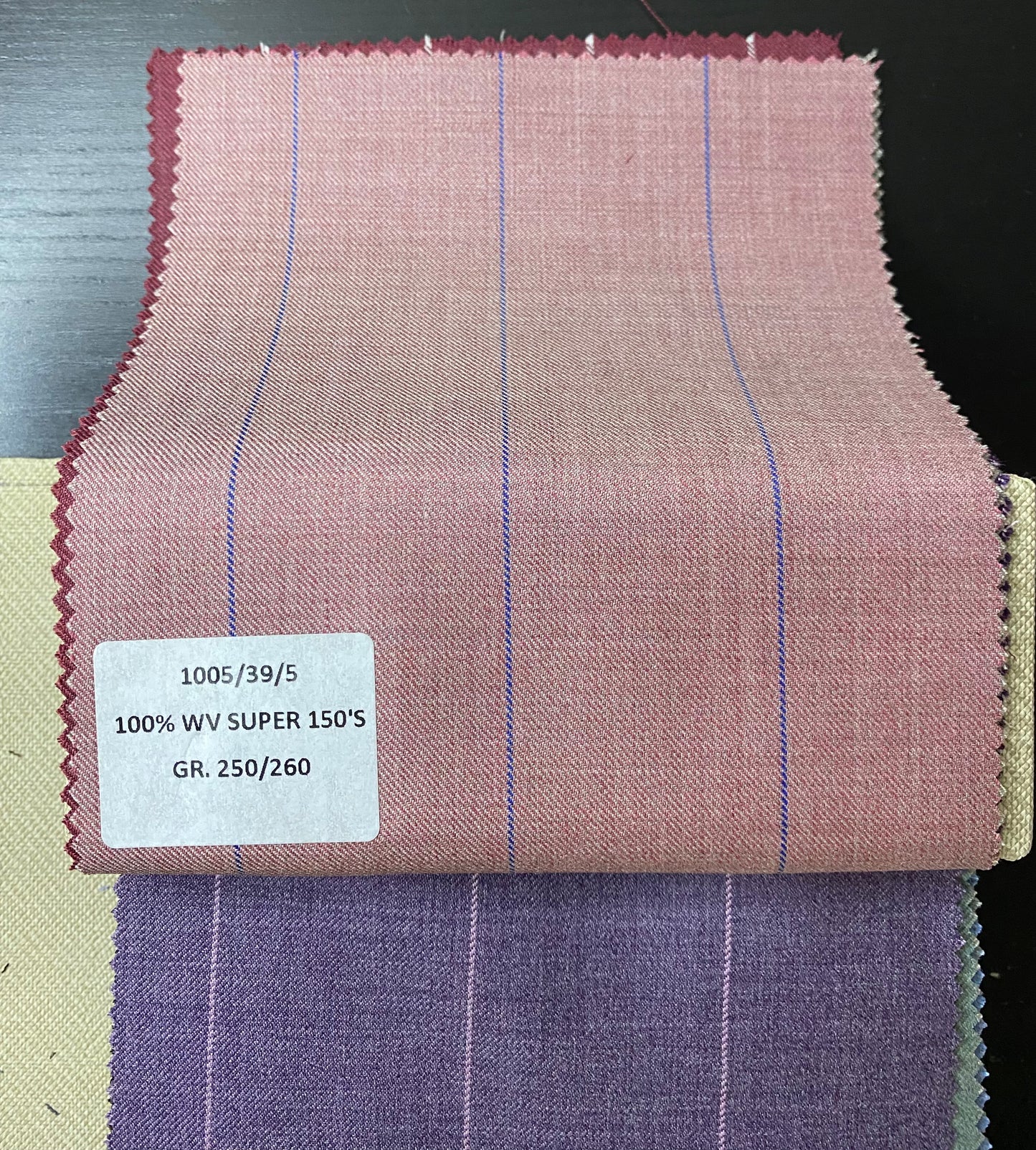 Striped fabrics in cool wool