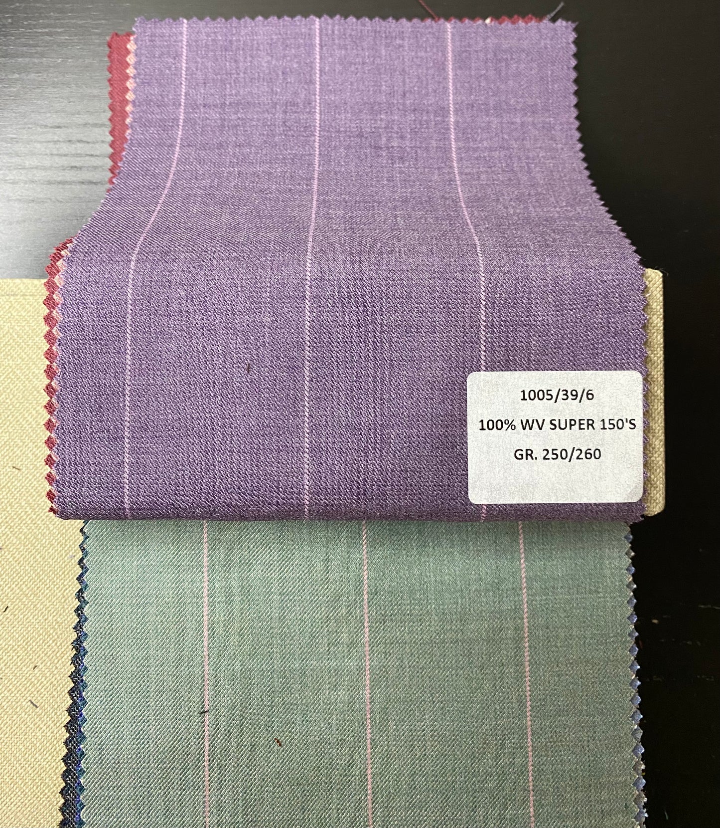 Striped fabrics in cool wool