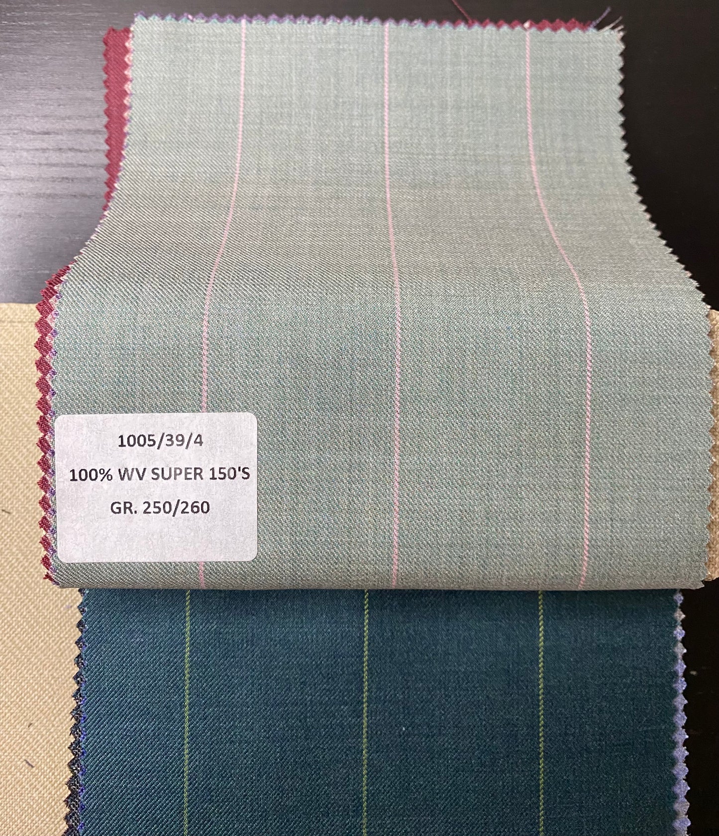 Striped fabrics in cool wool