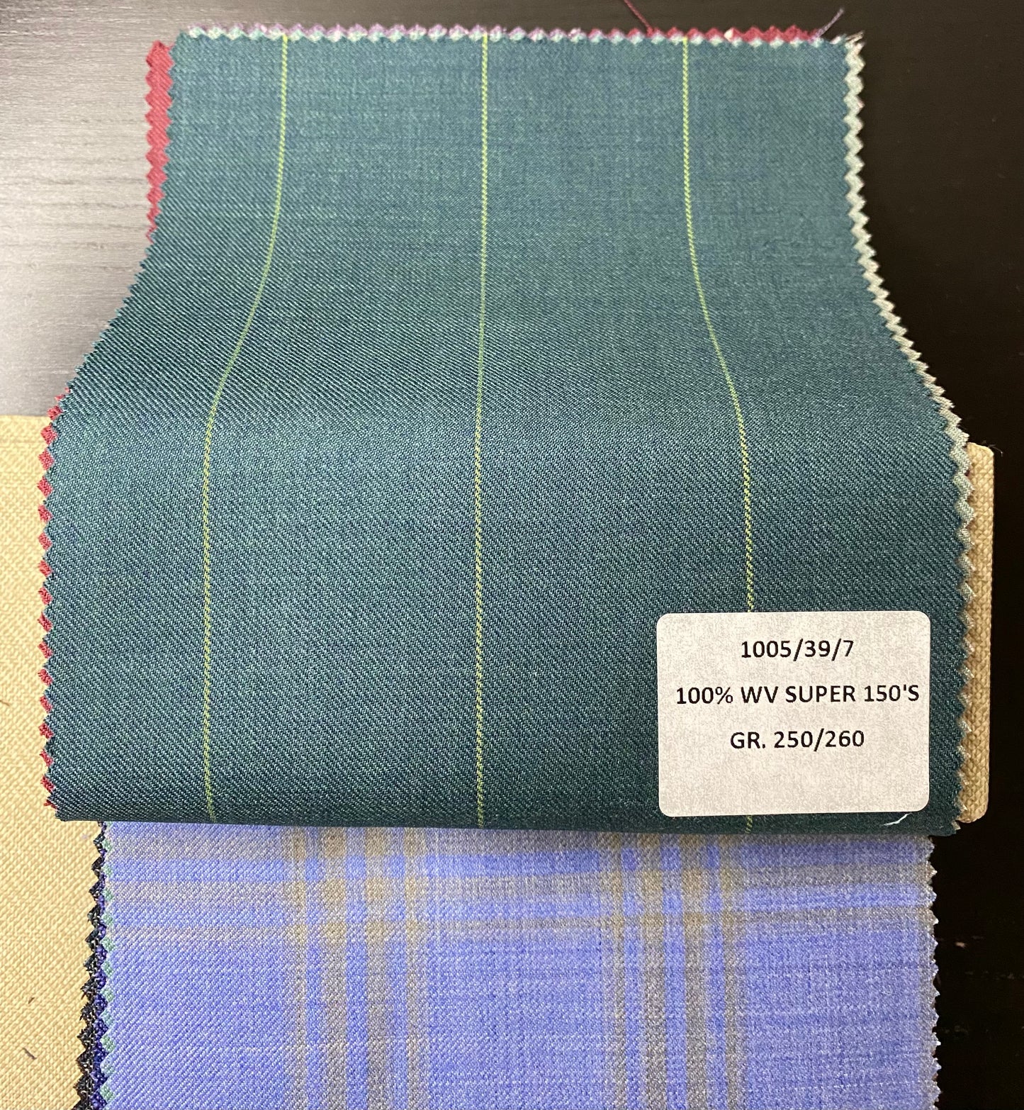 Striped fabrics in cool wool