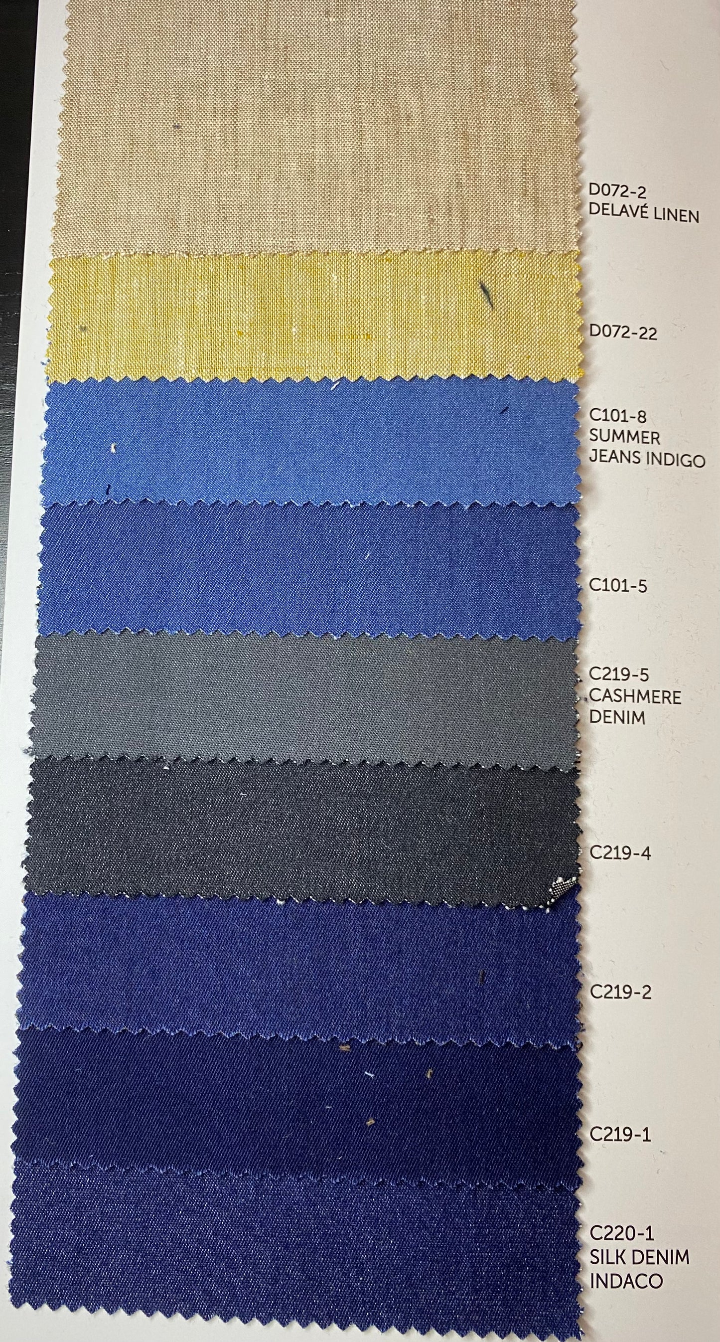 Linen-cashmere-denim fabric