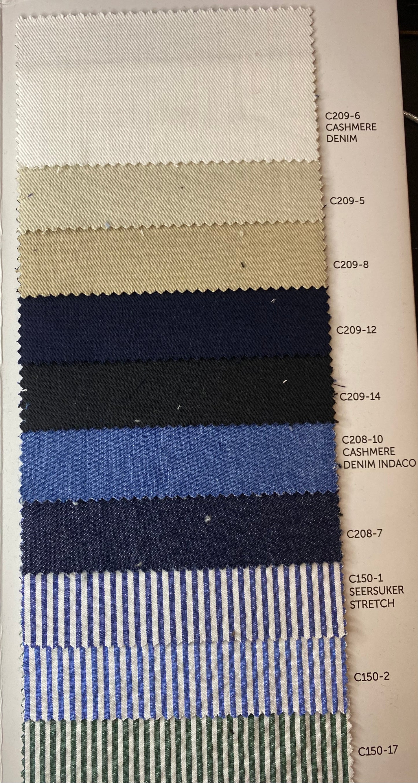 Linen-cashmere-denim fabric