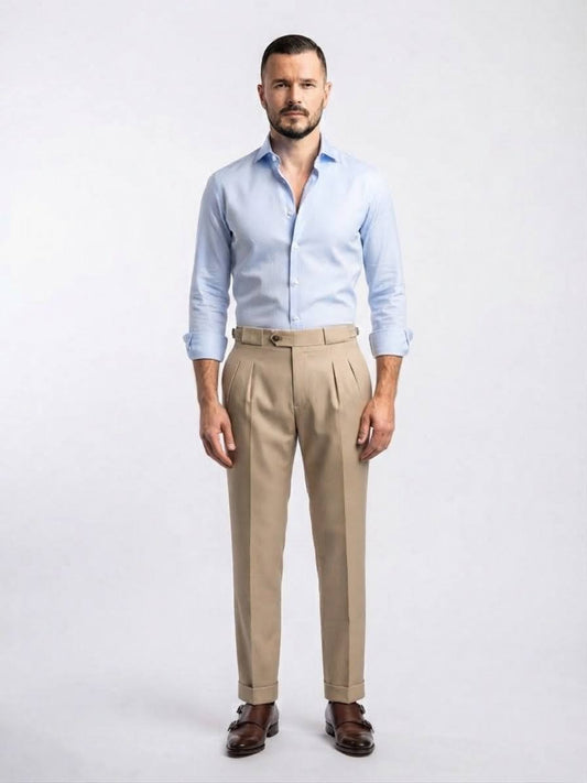 Miseno - Pantalon taille haute avec ceinture