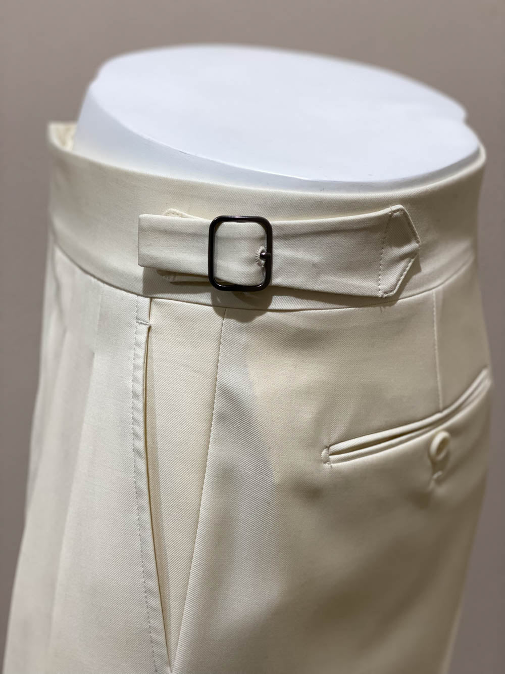 Cream gurkha trousers