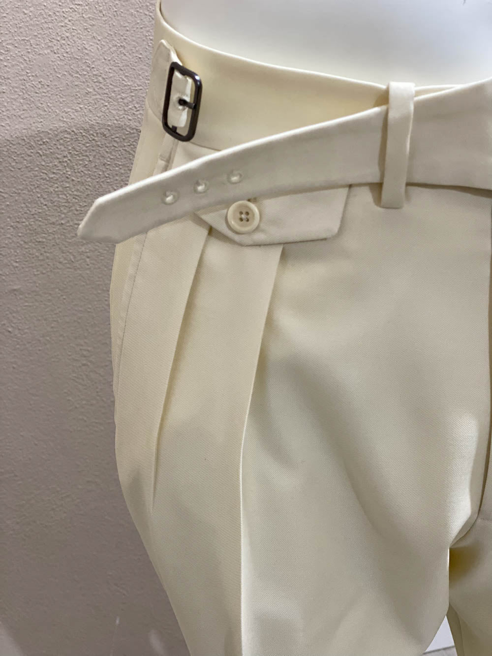Cream gurkha trousers