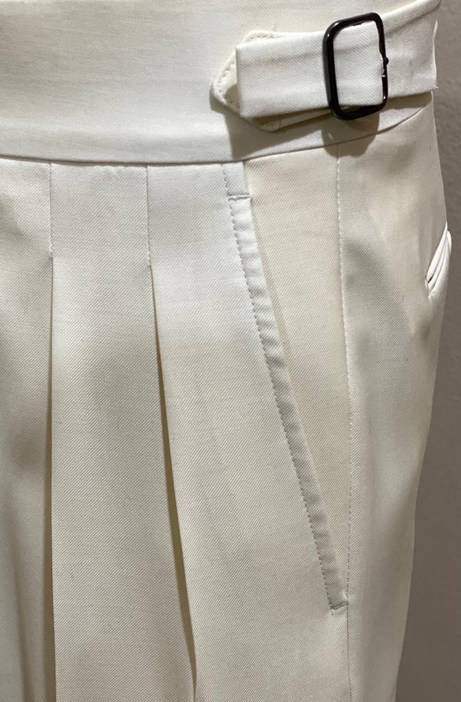 Cream gurkha trousers
