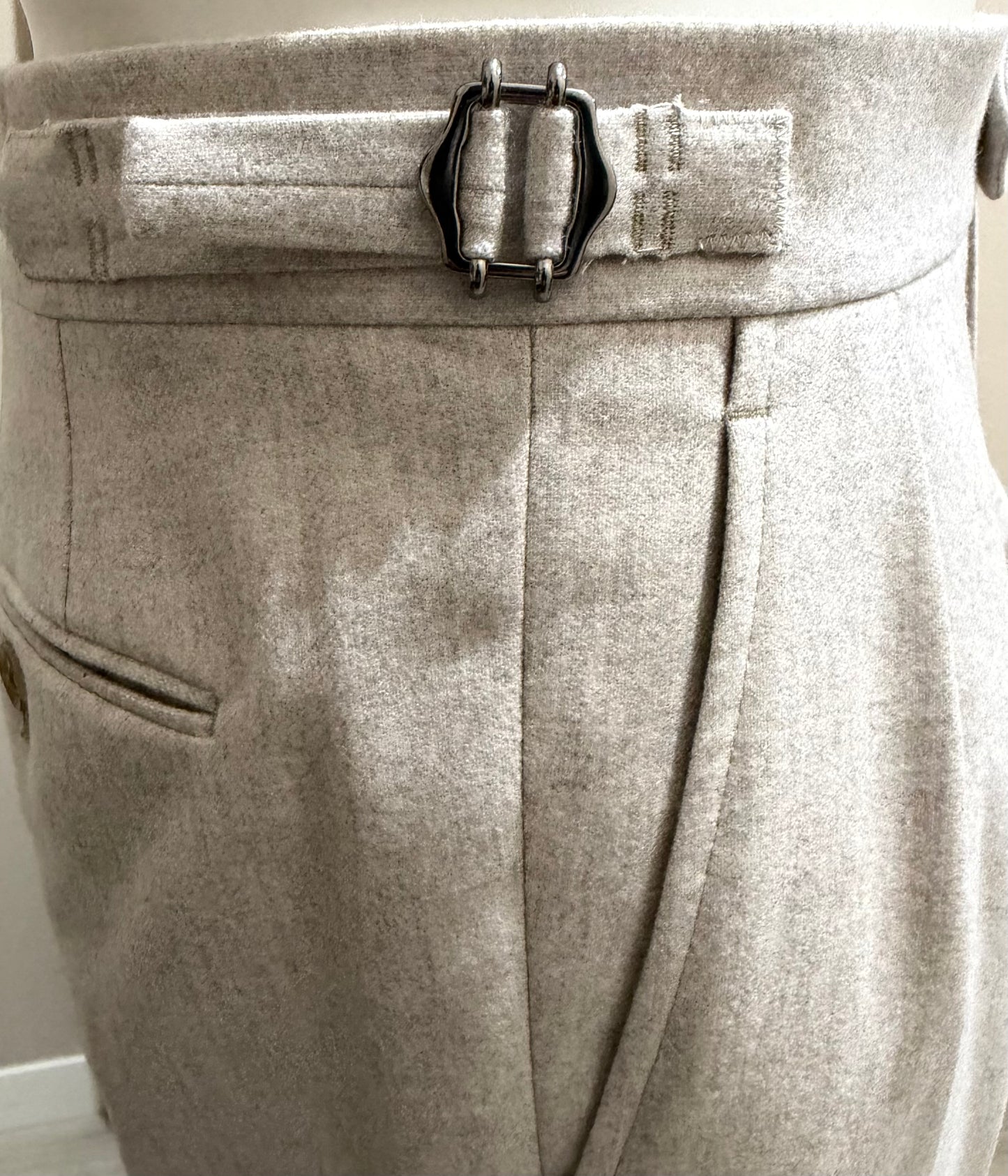 grey flannel trousers VBC