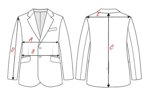 Schema misure giacca