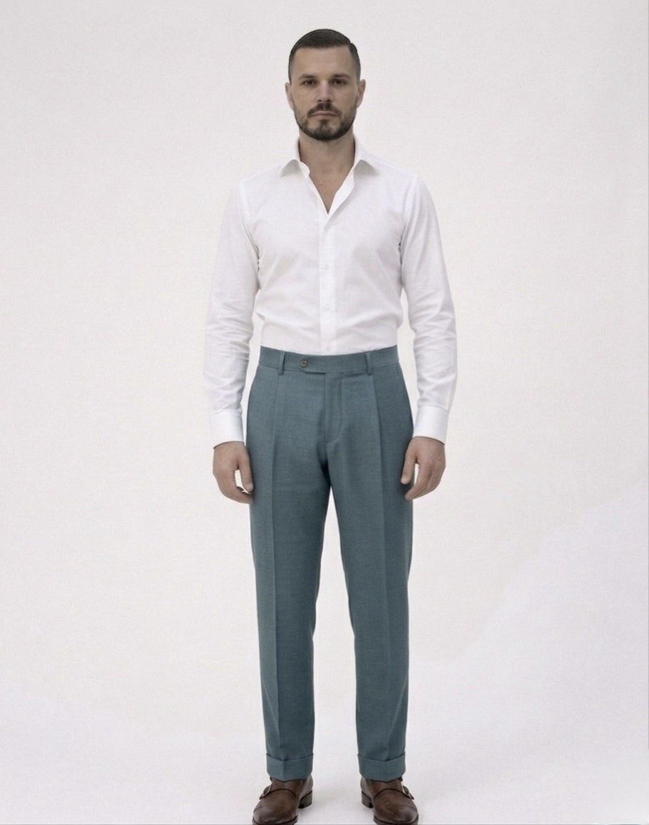 Amalfi - Trousers with belt loops