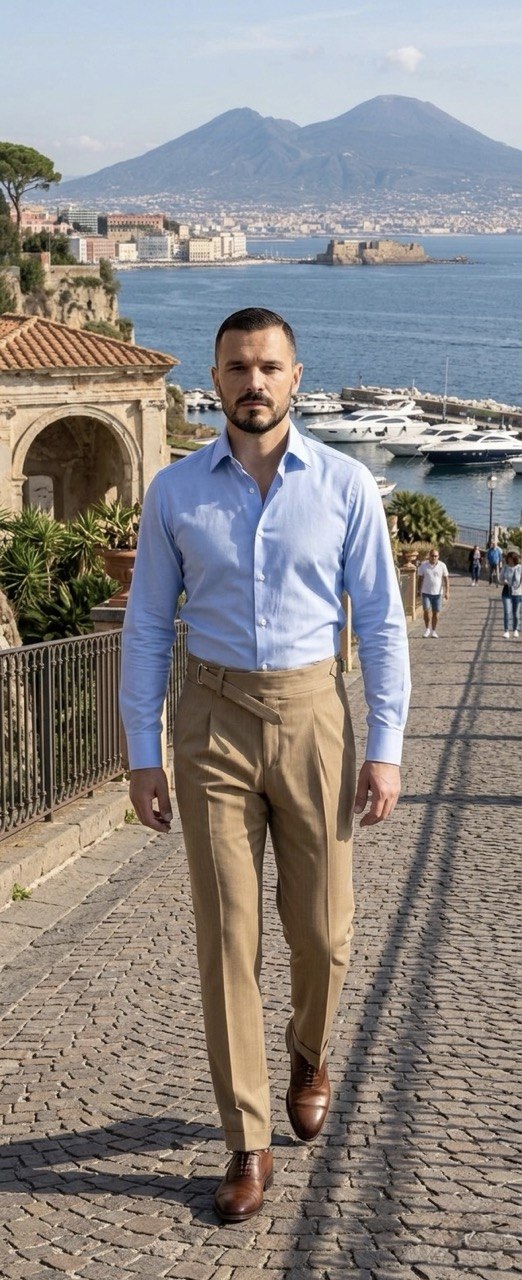 Posillipo - Pantalone con cinturino prolungato