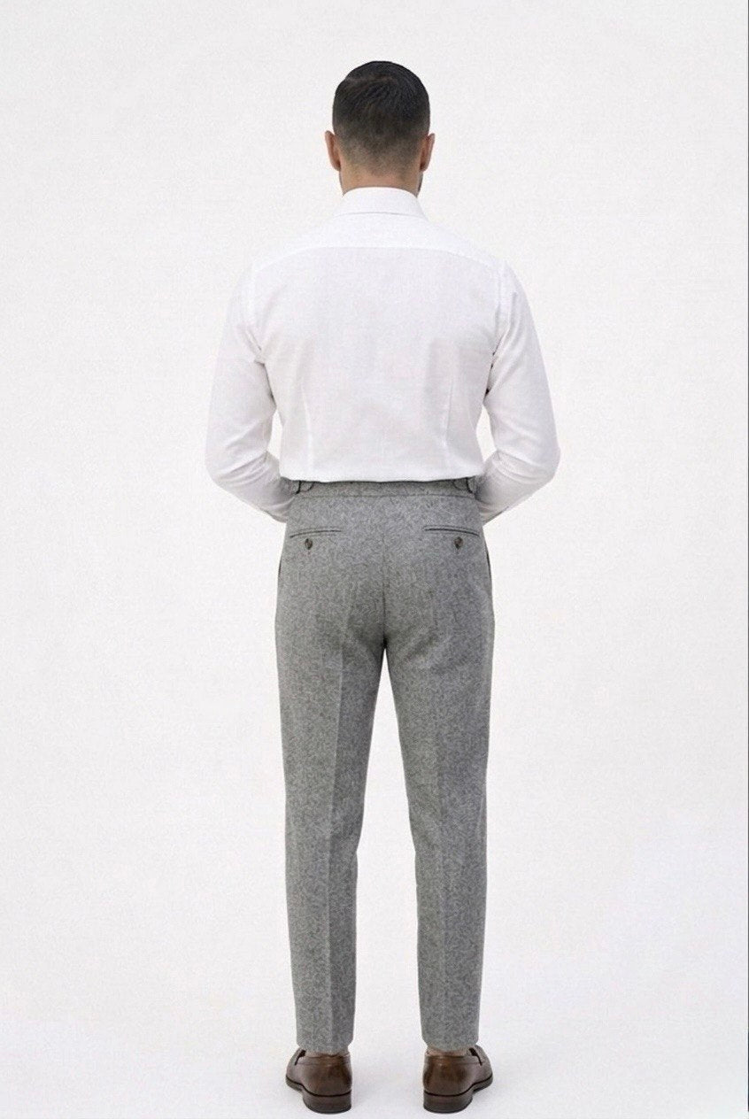 Praiano - Pantalone cintura gurkha con due passanti
