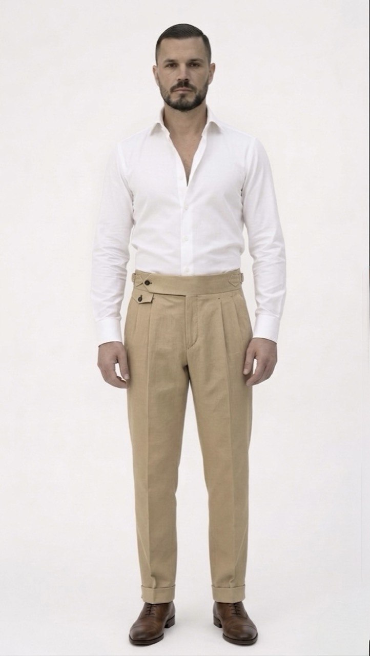 Procida - Pantalone con cintura prolungata