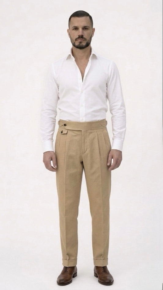 Amalfi - Trousers with belt loops