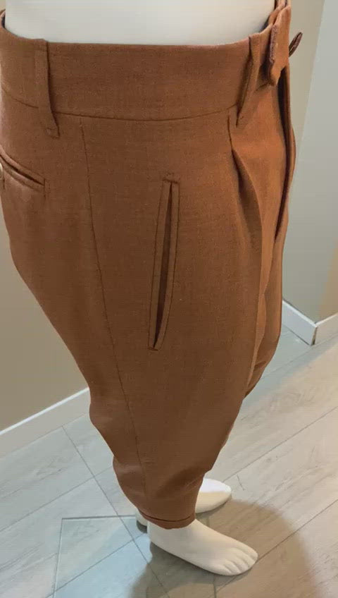 Inverted Box Pleat Pants