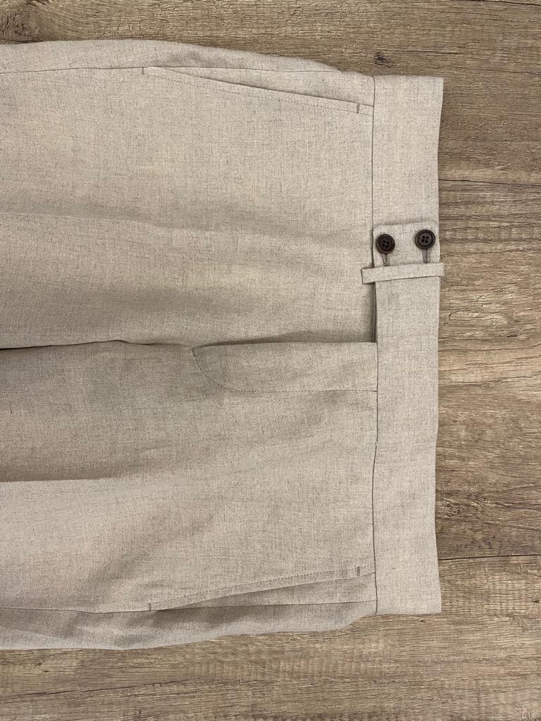 Solbiati Stone Gray Linen Suit : Made To Measure Custom Jeans For